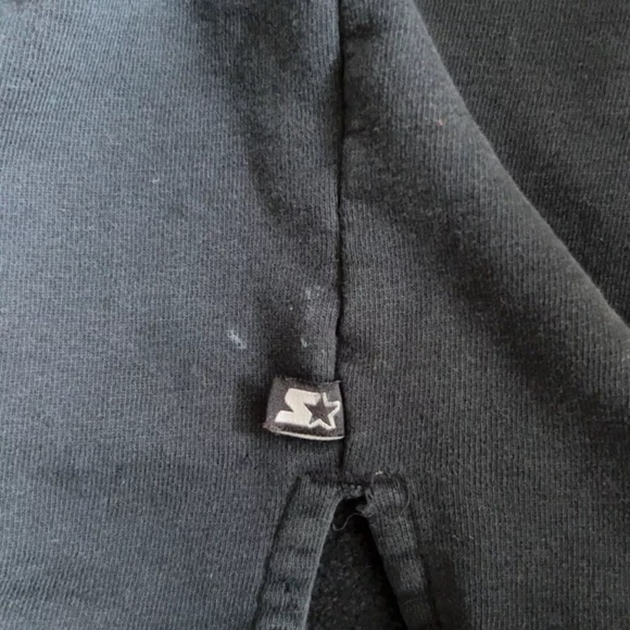 Vtg Black Starter w/Logo Crewneck Sweatshirt Men's Large READ ALL - Picture 5 of 8